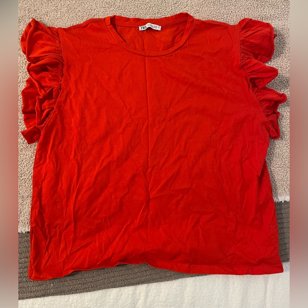 Red zara top